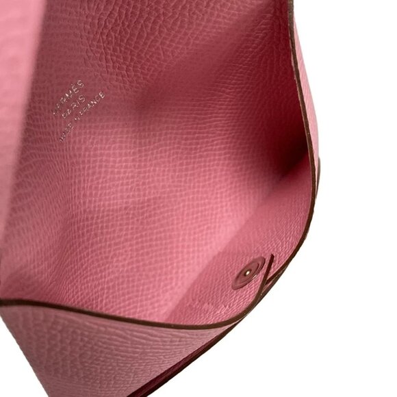 Auth HERMES Calvi - Mauve Sylvestre Veau Epsom Z Business Card Holder - Picture 8 of 11